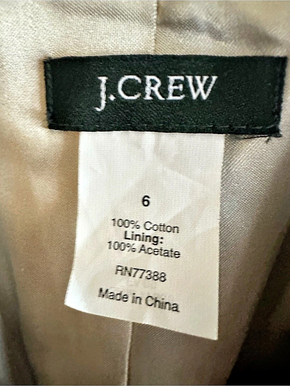 J.Crew Velvet Blazer in Blue Size 6 Like New - Picture 5 of 6